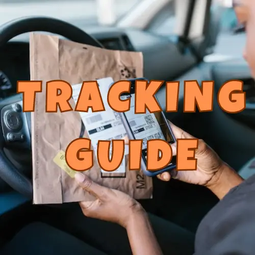 woman tracking shipment
